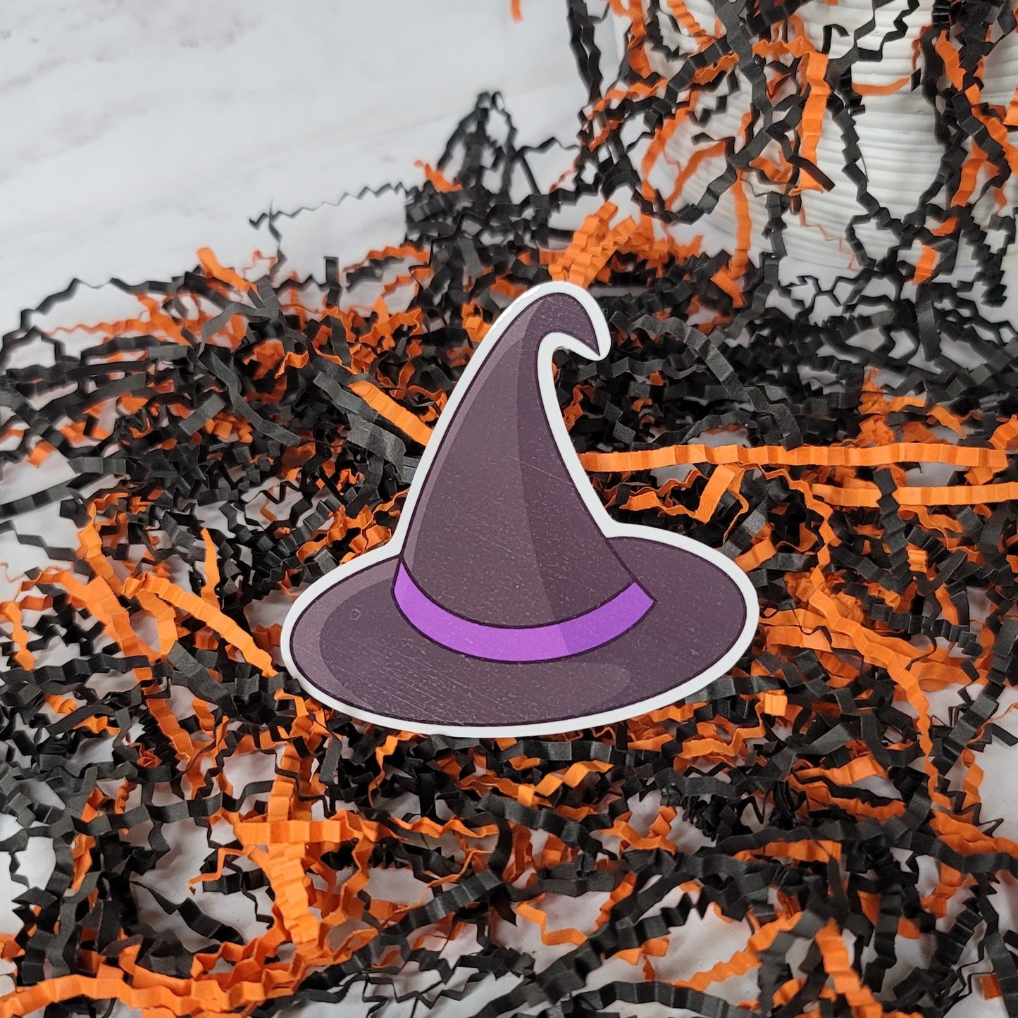 Witch Hat Halloween Sticker